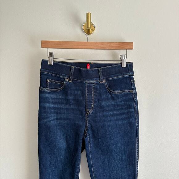 Spanx Ankle Denim High Rise Pull On Skinny Leg Jeans Blue S - Picture 4 of 6